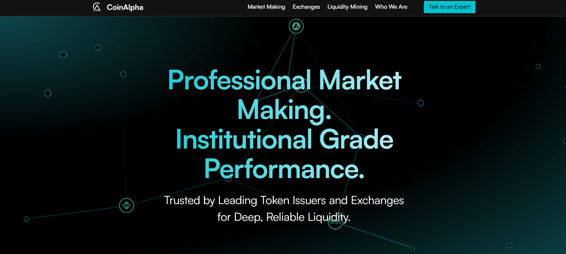 پلتفرم مارکت میکینگ coinalpha