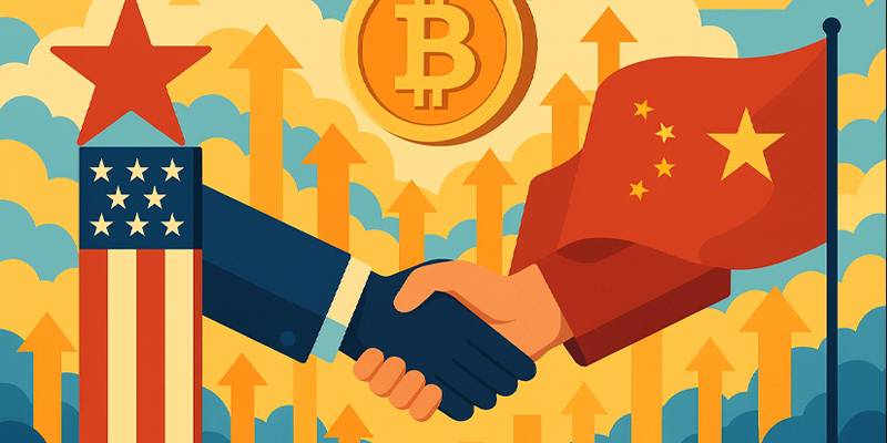 توافق آمریکا و چین برای کاهش تعرفهها: بیتکوین در مسیر صعود تا ۱۵۰ هزار دلار
